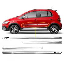 Friso Lateral Slim Fox 2003 a 2023 Kit Cromado Personalizado 4 Portas