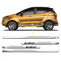 Friso Lateral Slim Inferior Ecosport 2013 a 2020 Kit Cromado Personalizado 4 Portas