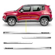 Friso Lateral Slim Jeep Renegade 2015 à 2023 Cromado