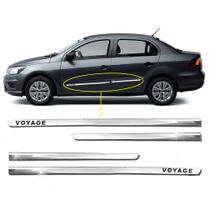 Friso Lateral Slim Voyage G5 G6 G7 G8 2009 a 2023 Kit Cromado Personalizado 4 Portas