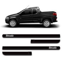 Friso Lateral Strada Pick-up 05 A 17 - 4 Pçs Personalizados Friso Lateral Strada Pick-up 05 A 17 - 4 Pçs Personalizados
