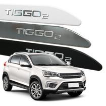 Friso Lateral Tiggo 2 2018 a 2022 com Grafia Alto Relevo Cromado