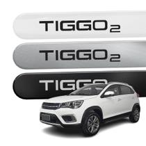 Friso Lateral Tiggo 2 2018 a 2022 Redondo Proteção 4 Portas