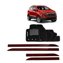 Friso Lateral Vermelho Ecosport 2013 em diante + Tapete