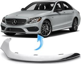 Friso Parachoque Dianteiro Mercedes C200 C250 C300 De 2015 À 2018 Cromado - Esquerdo