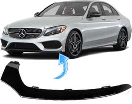 Friso Parachoque Dianteiro Mercedes C200 C250 C300 De 2015 À 2018 Preto - Esquerdo