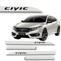 Friso Porta Honda Civic Original Branco Tafeta 2008 à 2022
