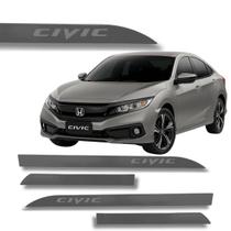 Friso Porta Honda Civic Original Cinza Barium 2021 à 2026