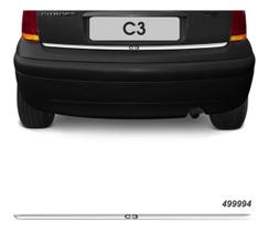 Friso Porta Malas Citroen C3 2004 A 2012 Cromado Com Grafia