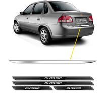 Friso Porta-malas Corsa Classic 11/ + Kit Soleira Protetora Friso Porta-malas Corsa Classic 11/ + Kit Soleira Protetora