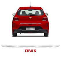 Friso Porta Malas Cromado Onix 2020/2022 + Emblema Vermelho