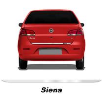Friso Porta Malas Cromado Siena 2010/2012 + Emblema Preto Friso Porta Malas Cromado Siena 2010/2012 + Emblema Preto