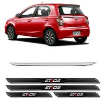 Friso Porta-Malas Etios Hatch /2017 + Kit Soleira Protetora Friso Porta-Malas Etios Hatch /2017 + Kit Soleira Protetora