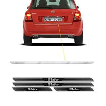 Friso Porta-Malas Fiat Stilo 2003/11 + Kit Soleira Protetora Friso Porta-Malas Fiat Stilo 2003/11 + Kit Soleira Protetora