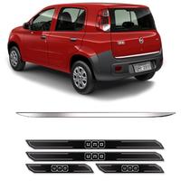 Friso Porta-Malas Fiat Uno 2011/ + Kit Soleira Protetora