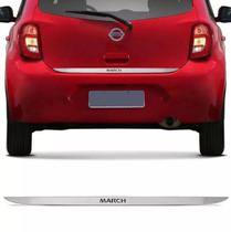 Friso Porta Malas Nissan March 12 A 18 Cromado Com Grafia Friso Porta Malas Nissan March 12 A 18 Cromado Com Grafia