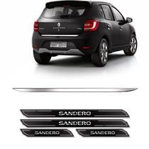 Friso Porta-malas Sandero 2015 + Soleira Protetora Friso Porta-malas Sandero 2015 + Soleira Protetora