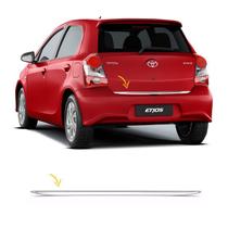 Friso Porta-malas Traseiro Etios Hatch 2018 Cromado Resinado