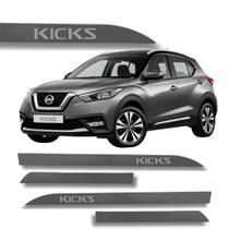 Friso Porta Nissan Kicks Original Cinza Grafite 2019 à 2023