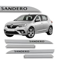 Friso Porta Renault Sandero Original Prata Etoile 2010 à 2024 Friso Porta Renault Sandero Original Prata Etoile 2010 à 2024