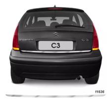 Friso Resinado Citroen C3 2003 A 2012 Porta Malas Cromado