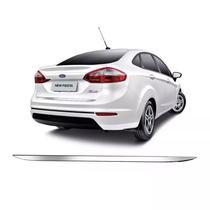 Friso Traseira Porta Malas Cromado Resinado New Fiesta Sedan