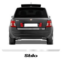 Friso Traseiro Cromado Resinado Stilo 2003/11 Emblema Preto Friso Traseiro Cromado Resinado Stilo 2003/11 Emblema Preto