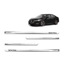 Frisos Cromados Lateral Slim Sentra 2005 a 2023 - SHEKPARTS