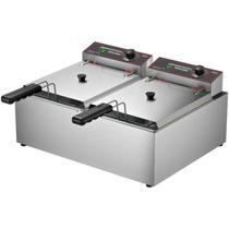 Fritadeira 2 Cubas Elétrico 10 Litros Frce10 Metalcubas 220v Fritadeira 2 Cubas Elétrico 10 Litros Frce10 Metalcubas 220v