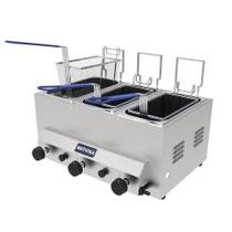 Fritadeira a Gás Metvisa 3 Cubas 9 Litros FG3T