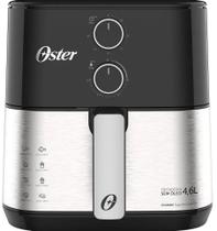 Fritadeira air frayer 4,6l oster 1500w c/ timer - inox 127v