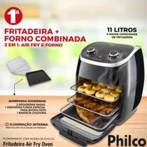 Fritadeira Air Fry Oven Philco Fritadeira e Forno 11 Litros Preta 110V OU 220V