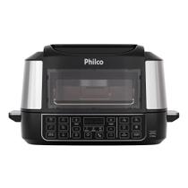 Fritadeira Air Fry Philco PAF12A 12 Litros 1800W - Painel Digital, 15 Funções, Grill, Preto/Inox Fritadeira Air Fry Philco PAF12A 12 Litros 1800W - Painel Digital, 15 Funções, Grill, Preto/Inox