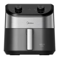 Fritadeira Air Fryer 4,5L Widemax Cyclone FWM45P1 Preto e Inox Midea