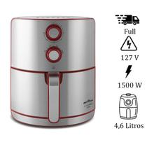 Fritadeira Air Fryer 4,6 Litros Britania Antiaderente Bfr46vi 1500W Inox 110V