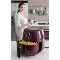 Fritadeira Air Fryer 4L Vermelha 1500W Praticidade Sabor