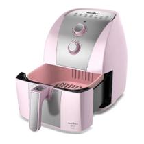 Fritadeira Air Fryer Britânia Rosa Sem Óleo 1500w 5,5 Litros - 110V OU 220V
