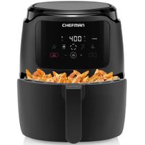 Fritadeira Air Fryer Chefman Digital 5L/5Qt, tamanho familiar, preta