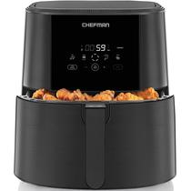 Fritadeira Air Fryer Chefman TurboFry Touch de 8 litros, tamanho familiar, preta