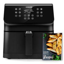 Fritadeira Air Fryer COSORI 5.8L 12 em 1 com informações nutricionais e mais de 100 receitas