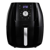 Fritadeira Air Fryer CRUX 6 Qt Digital com frigideira antiaderente preta Fritadeira Air Fryer CRUX 6 Qt Digital com frigideira antiaderente preta