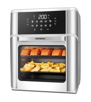 Fritadeira Air Fryer Forno Oven 12L Mondial Branco Inox 2000W AFON12LWI