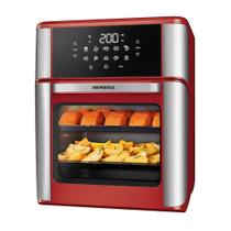 Fritadeira Air Fryer Forno Oven 12L Mondial Vermelho/Inox 2000W - AFON-12L-RI