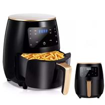 Fritadeira Air Fryer Grande Sem Oleo 6L 2400W Painel Digital LCD Touch Cozinha Alimentos Cozimento