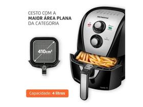 Fritadeira Air Fryer Mondial Family 4L - Preto e Inox - 127V - AFN-40-BI