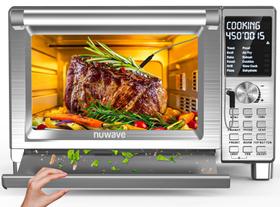 Fritadeira Air Fryer Nuwave Bravo XL Pro 30QT em aço inoxidável