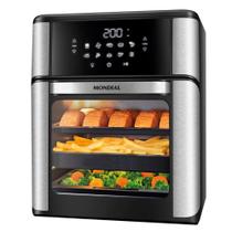 Fritadeira Air Fryer Oven 12L Mondial AFON12 Preta com Prata 127V