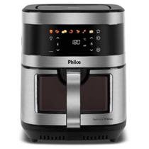 Fritadeira Air Fryer Philco 9L Visor Glass Painel Digital PAF90C - 127V