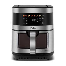 Fritadeira Air Fryer Philco 9L Visor Glass Painel Digital PAF90C 220V