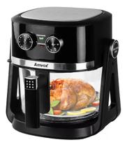 Fritadeira Air Fryer Reverse Grill 2 Em 1 Com Cesto Vidro 5l Amvox 220V